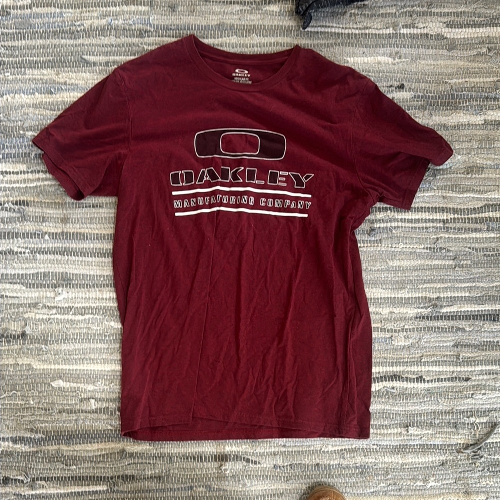 Oakley Maroon Short Sleeve Tee
